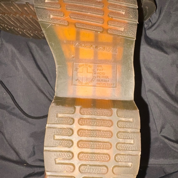 Dr. Martens White Leather Combat Boots - Picture 8 of 9